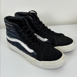 Vans High Top Suede Shoes 7 Black